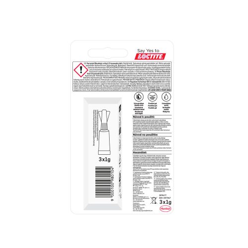 Pillanatragasztó 3x1g Loctite Super Bond Power Gél Mini Trio