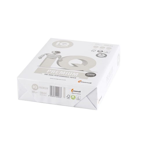 Másolópapír A4, 100g, IQ Premium 500ív/csomag, 4csom/doboz,