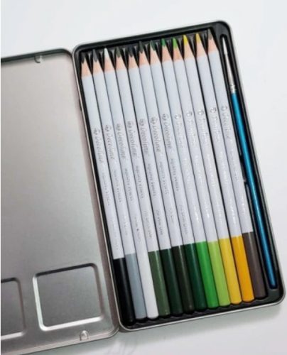 DT 12 darabos Aquarel ceruzakészlet zöld árnyalatos