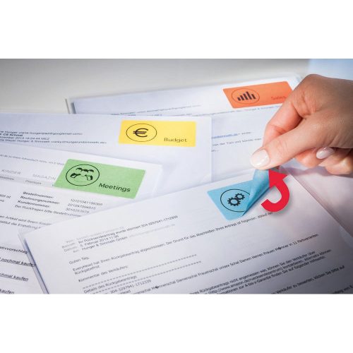 Etikett címke, 45,7 x21,2mm, univerzális visszaszedhető, 48 címke/ív, 20 ív/doboz, Avery sárga