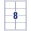 Etikett címke, 99,1 x67,7mm, ultra ellenálló 8 címke/ív, 10 ív/doboz, Avery fehér