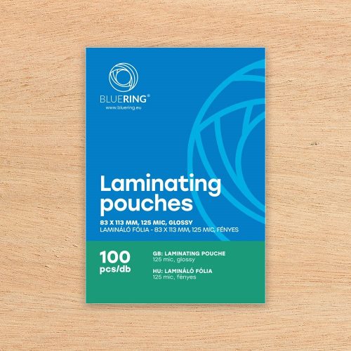 Lamináló fólia 83x113mm, 125 micron 100 db/doboz, Bluering®